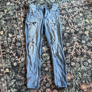 American Girl Light Blue Distressed Skinny Jeans
